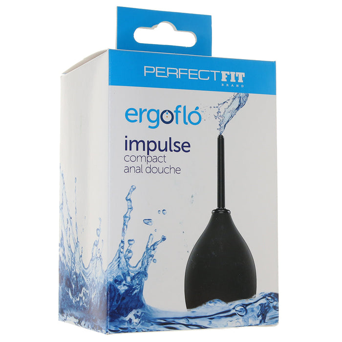 Ergoflo Impulse Compact Anal Douche in Black