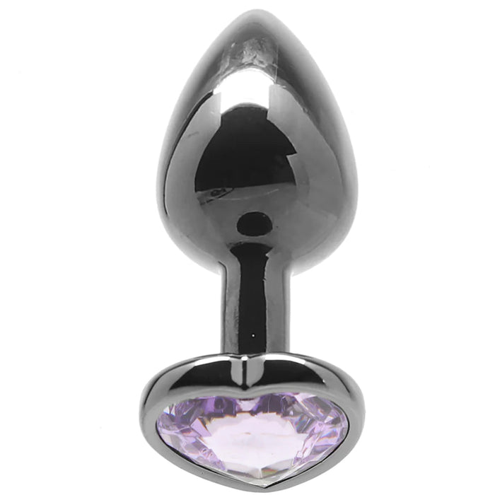 Ouch! Purple Heart Gem Plug in Small