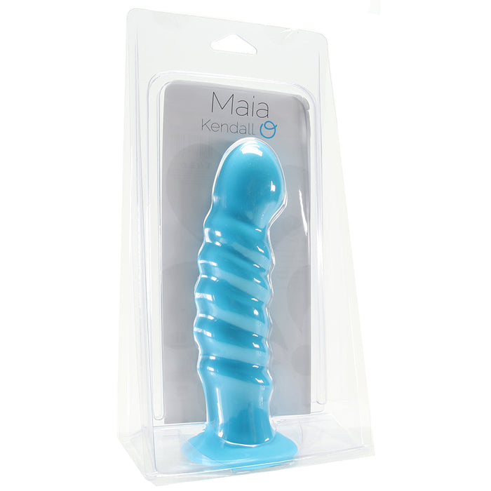 Kendall Silicone Dildo in Neon Blue