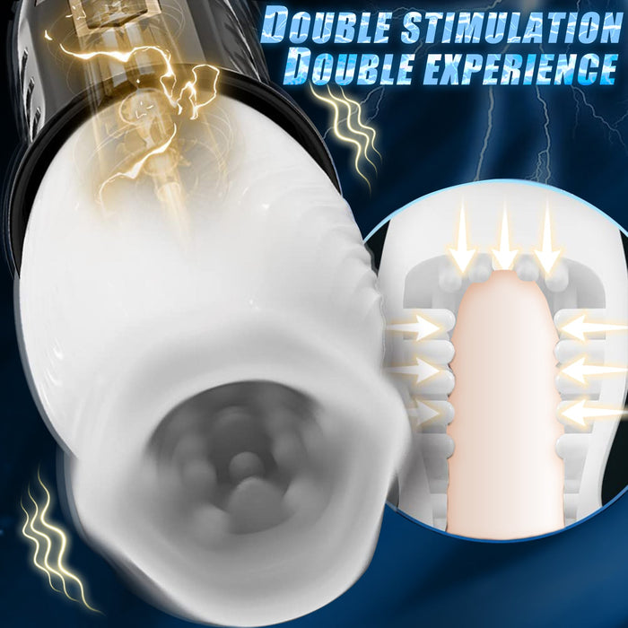 Bidirectional Rotation Vibrating Blowjob Masturbator