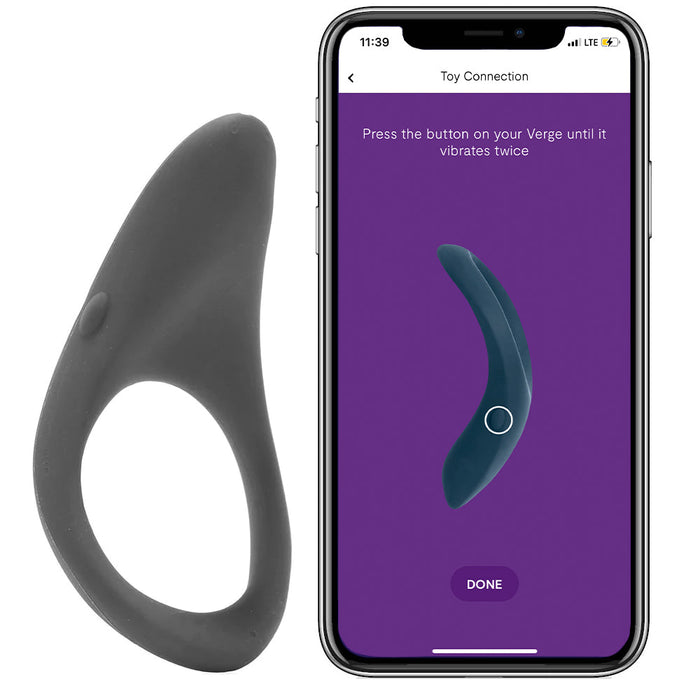 We-Vibe Verge Vibrating Silicone Ring in Slate