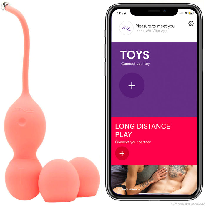 We-Vibe Bloom Vibrating Kegel Balls in Coral