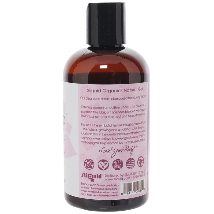 Organics Natural Gel Lubricant in 8.5oz/255ml