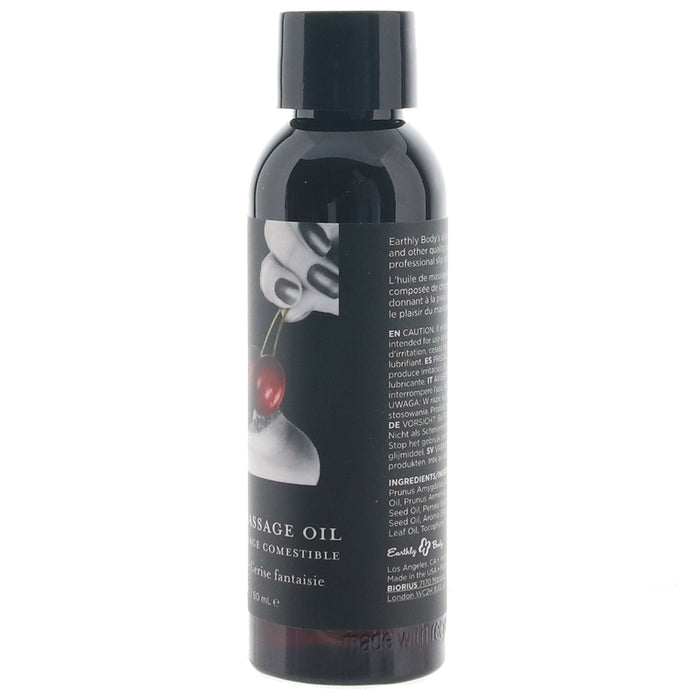 Edible Massage Oil 2oz/60ml in Cherry Burst