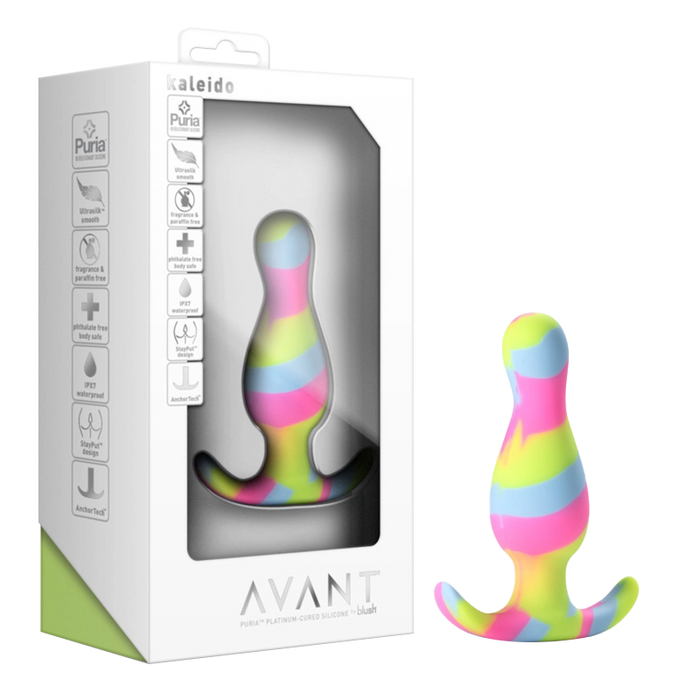 BLUSH Color Butt Plug Splash Ink Series Rechargeable Butt Plug