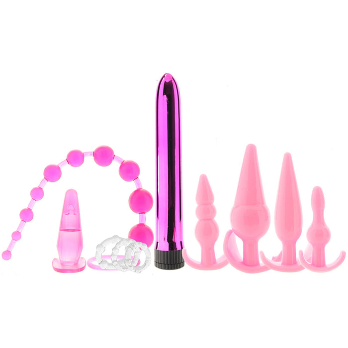 Pink Elite 10pc Anal Play Kit