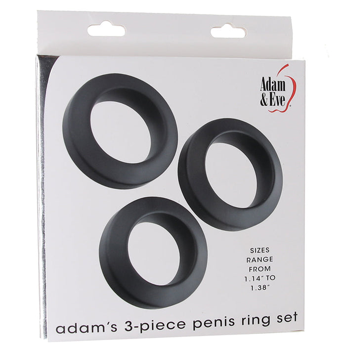 Adam's Three Piece Penis Ring Set