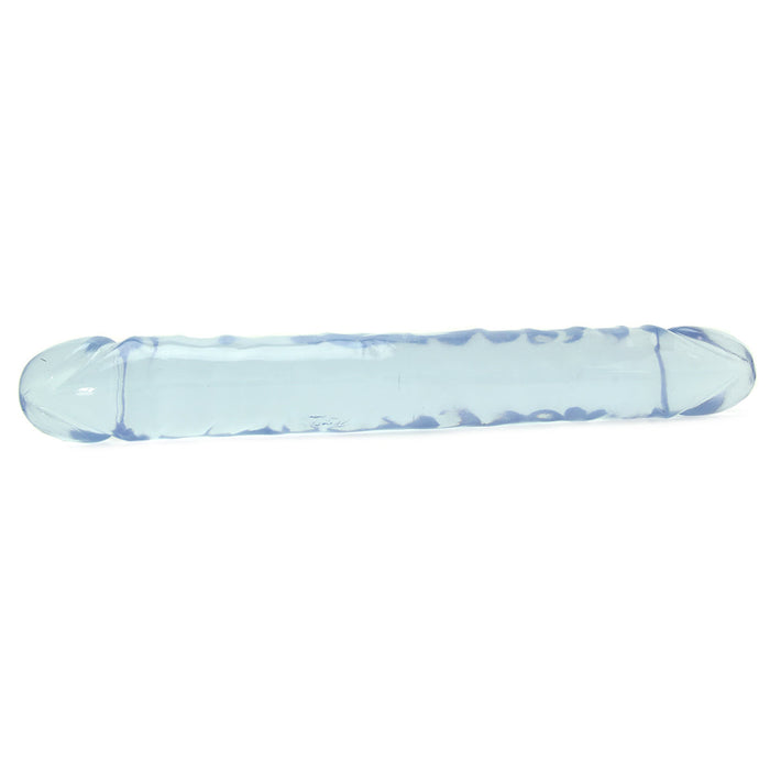 Crystal Jellies Jr. Double 12 Inch Dildo in Clear