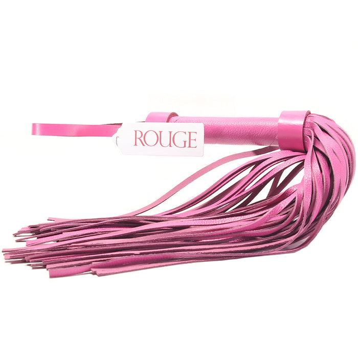 Leather Flogger in Pink