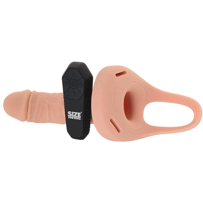 Size Matters 2 Inch Vibrating Penis Sheath in Light