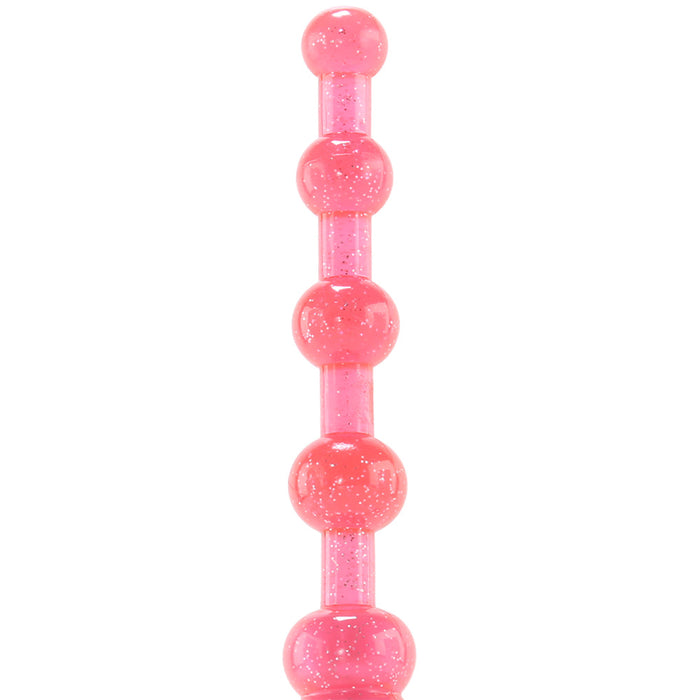 Waterproof Vibrating Pleasure Beads in Pink