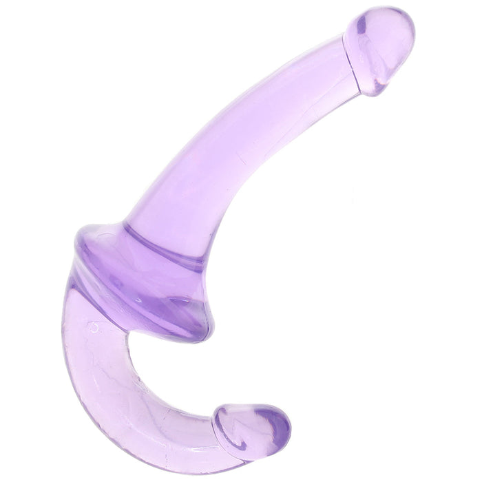 Strapless Strap-On Wearable Jelly Dildo in Purple