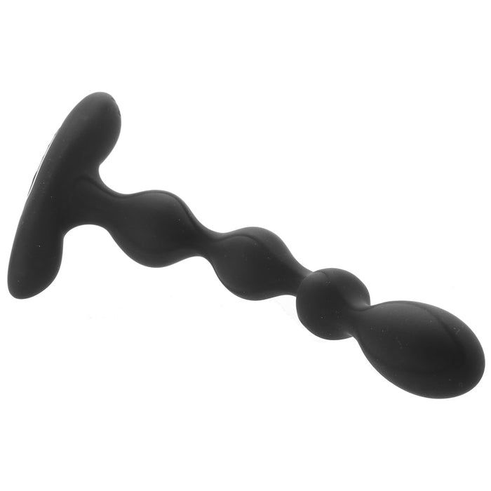 Eclipse Slender Vibrating Anal Beads in Black