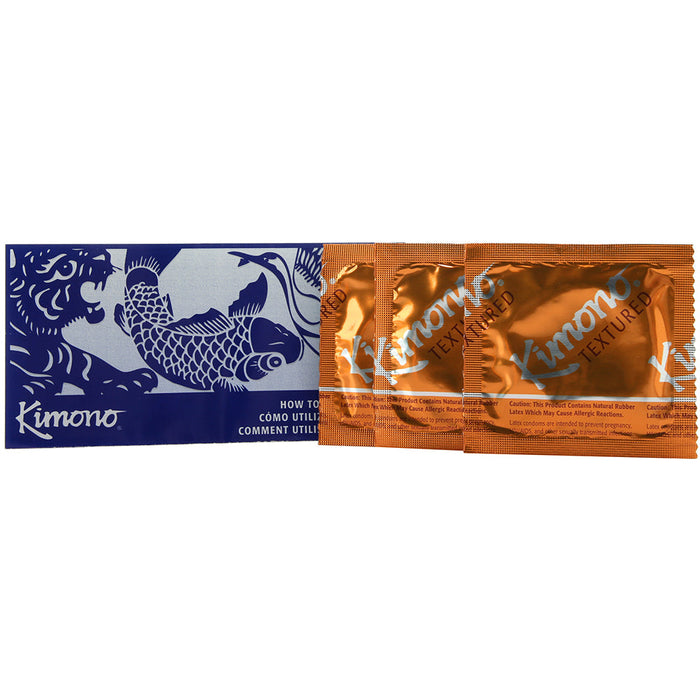 Textured  Type E Condoms in 12 Pack