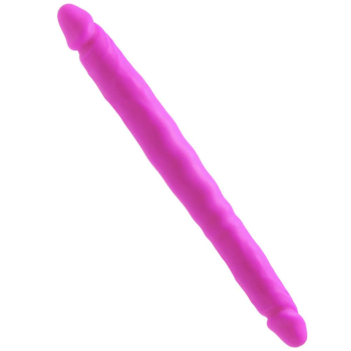 Colours Double Pleasure 12 Inch Dildo in Purple