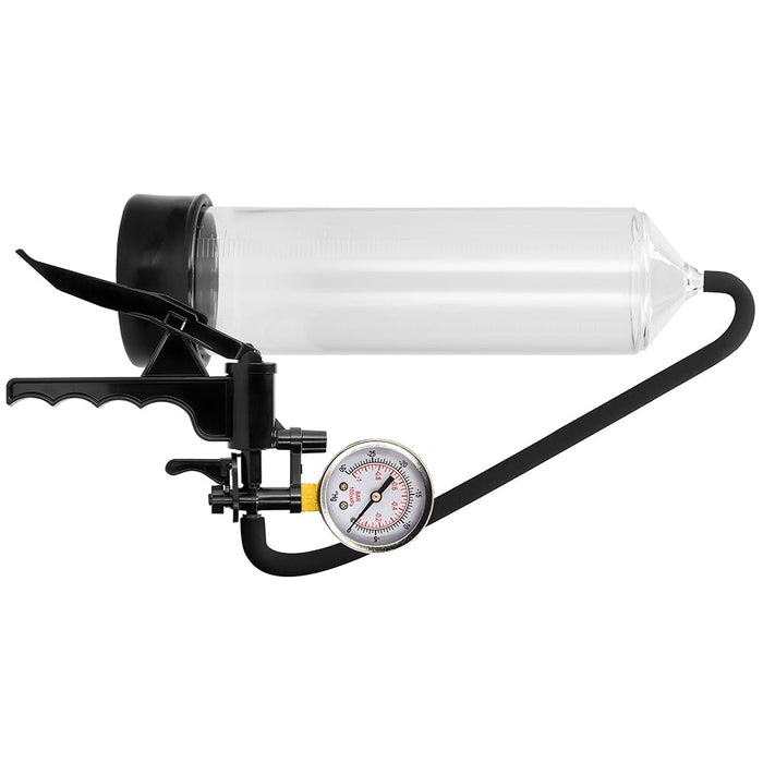 Pumped Elite Beginner Pump with PSI Gauge in Clear