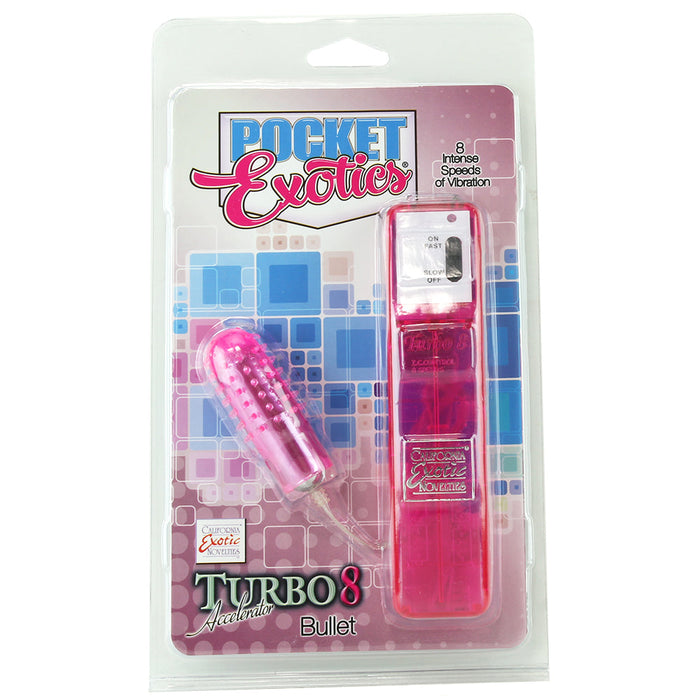 Turbo 8 Accelerator Bullet Vibe in Pink