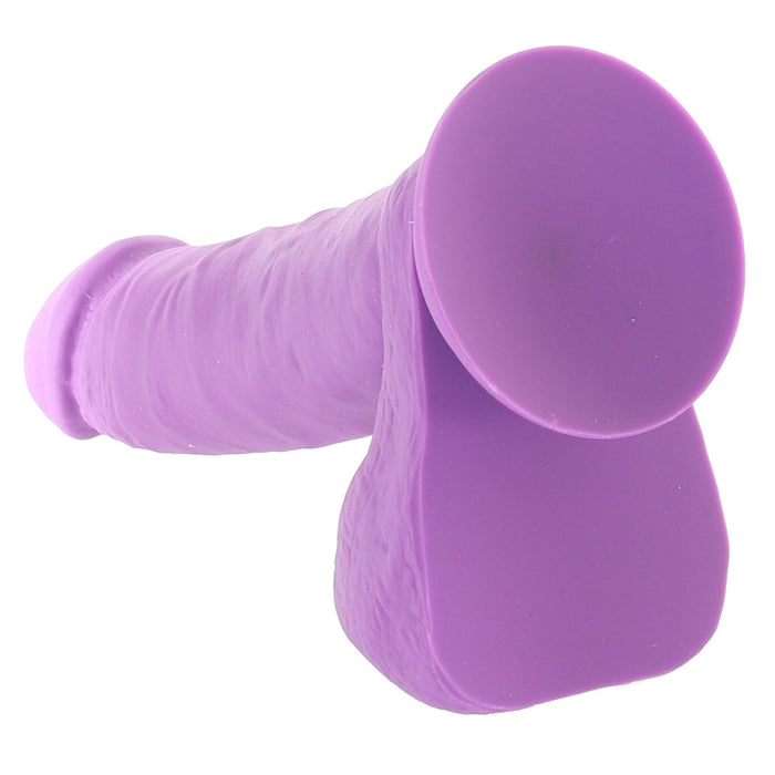 Neo Elite 8 Inch Silicone Dual Density Cock in Purple