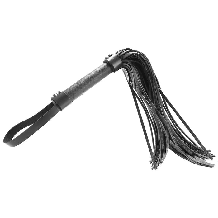 Leather Flogger in Black