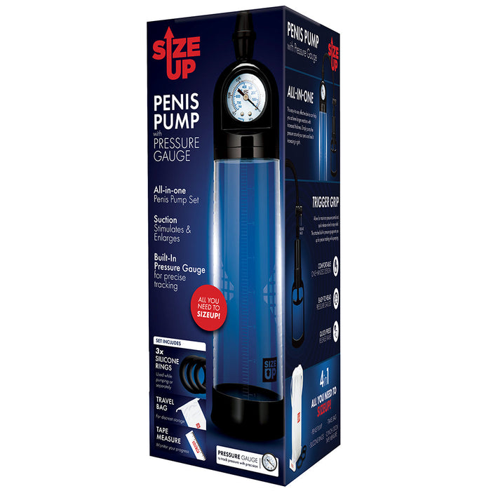 Size Up Pressure Gauge Penis Pump