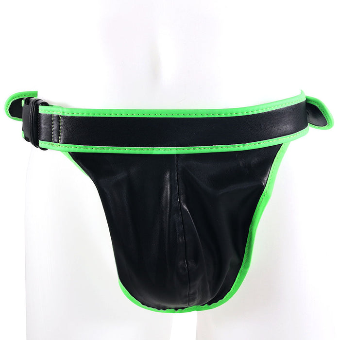 Ouch! Glow In The Dark Side Buckle Jock Strap in S/M