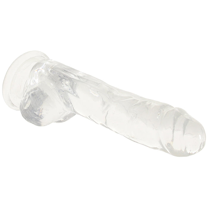 Naturally Yours 8 Inch Crystalline Dildo in Clear