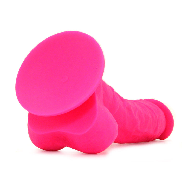 Large Silicone Colours Dildo in Pink