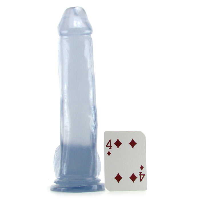 Basix 12 Inch Suction Base Dildo in Clear