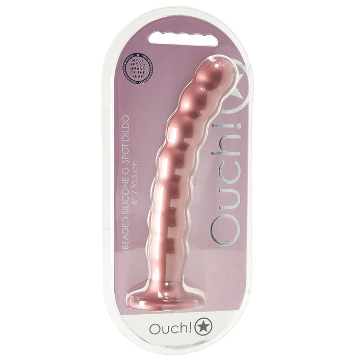 Ouch! 8 Inch Beaded G-Spot Dildo