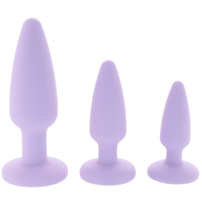 First Time Crystal Booty Anal Plug Set in Purple