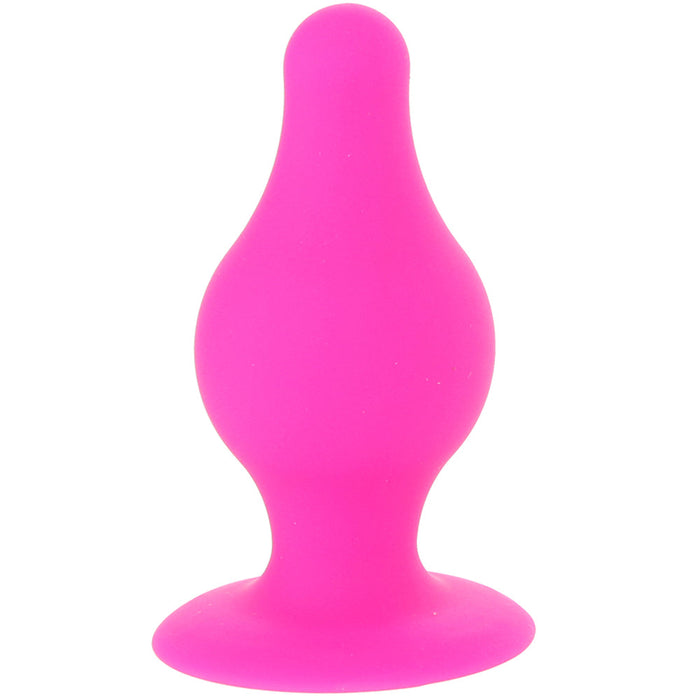 Squeeze-It Small Tapered Butt Plug in Pink