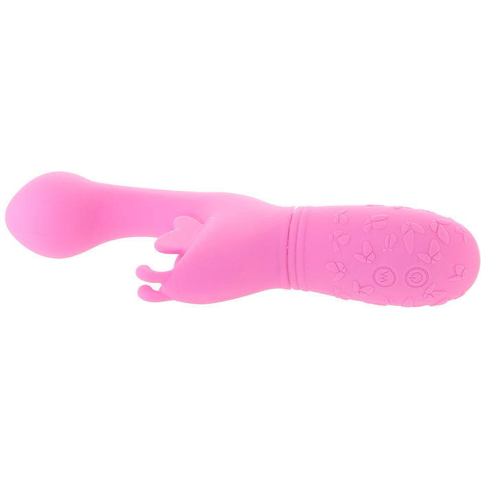 Rechargeable Butterfly Kiss Vibrator in Pink