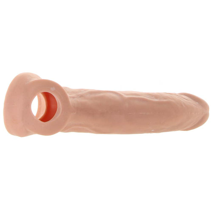 RealRock Penis Sleeve 8 Inch Extender in White