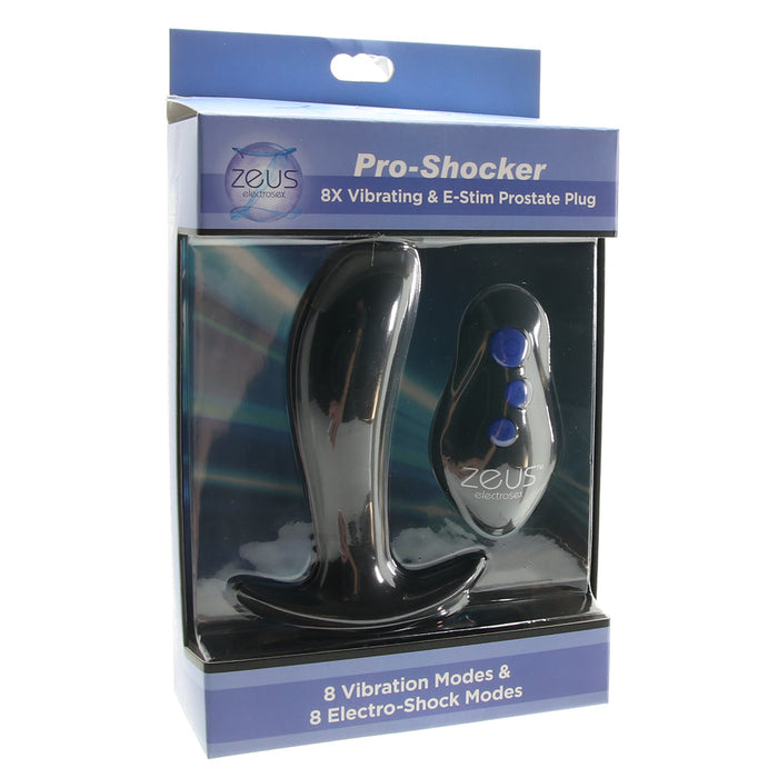 Zeus Pro-Shocker Vibrating E-Stim Prostate Plug