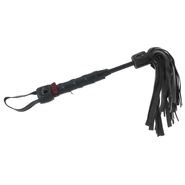 Leather Mini Flogger in Black