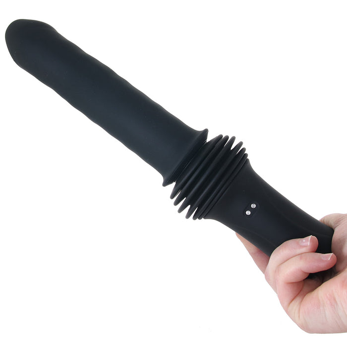 Renegade Super Stroker Thrusting Vibe in Black