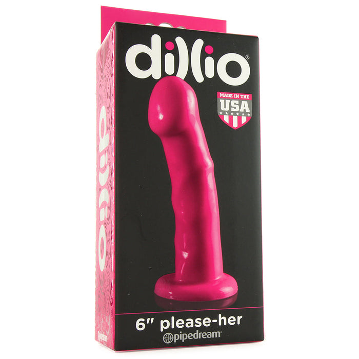 Dillio 6 Inch Please-Her Dildo in Hot Pink