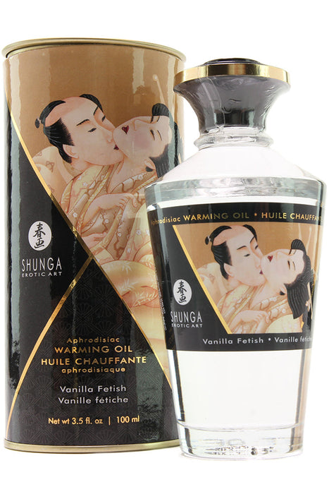 Aphrodisiac Warming Oil 3.5oz/100ml in Vanilla Fetish