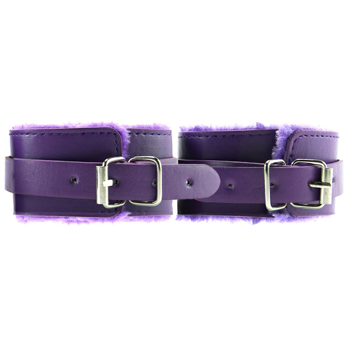 Ouch! Premium Plush Wrist Cuffs in Purple