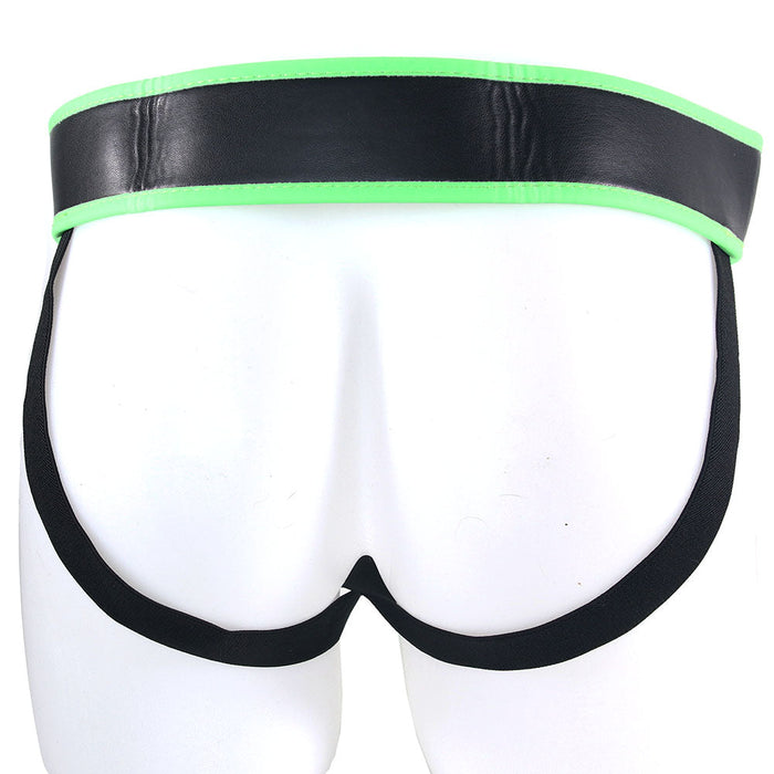 Ouch! Glow In The Dark Striped Pouch Jock Strap /M