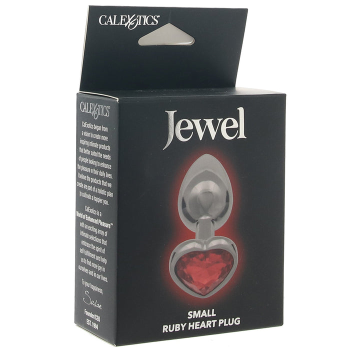 Jewel Small Ruby Heart Plug