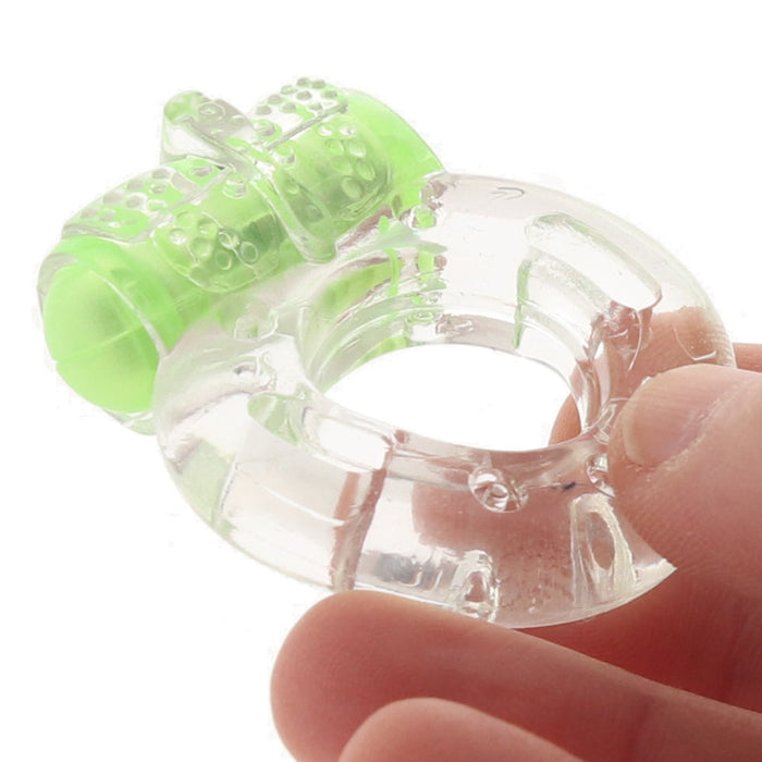 Play With Me Arouser Vibrating C-Ring in Green