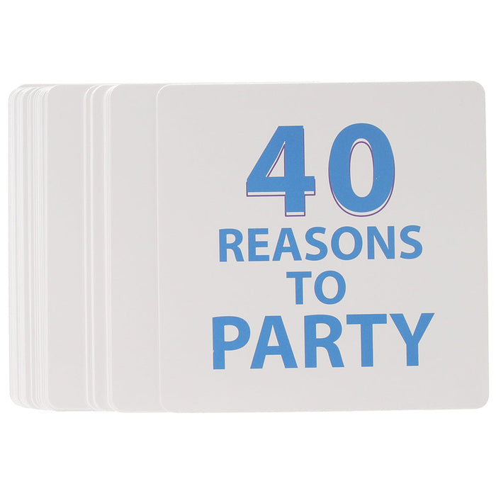 40 Reasons To Party Cards