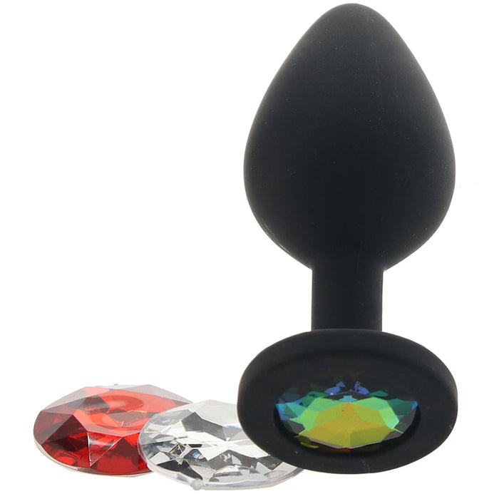 Glams Xchange Round Gem Butt Plug in Medium