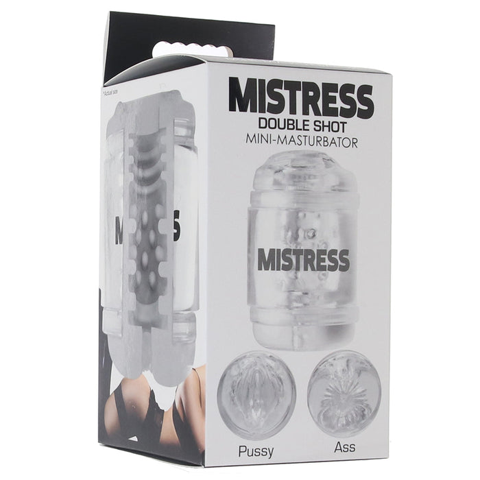 Mistress Double Shot Pussy & Ass Stroker in Clear