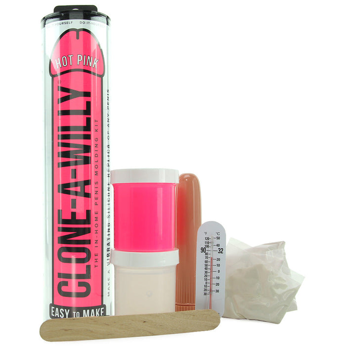 Clone-A-Willy Vibrator Kit in Hot Pink