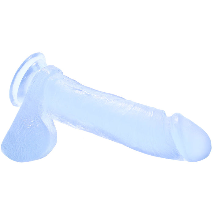 Crystal Jellies 8 Inch Realistic Ballsy Cock in Clear