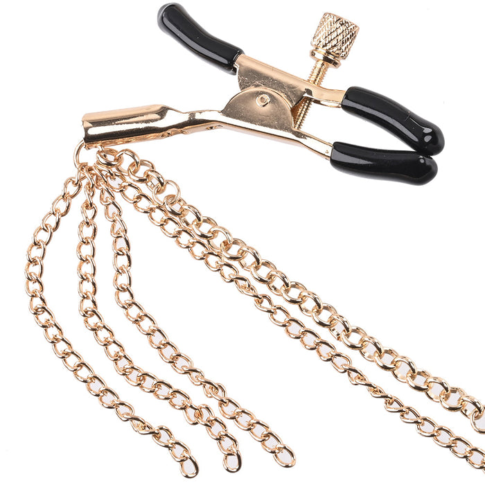 Sincerely Amber Chained Nipple Clamps