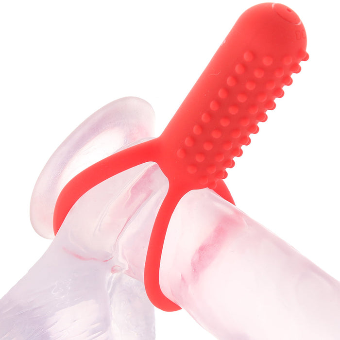 Silicone Vertical Dual Enhancer Vibrating Ring