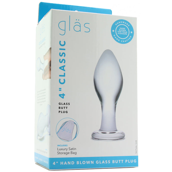 gläs 4 Inch Classic Butt Plug